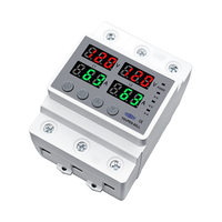 Protecteur de tension TOMZN 110V+110V+N, dispositif de protection contre les surtensions/sous-tensions, protection contre les surintensités, protection contre l'inéquilibre de tension, protection contre la mauvaise séquence de phases