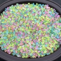 3-5MM Glow in the Dark Garden Fish Tank Paysage Décoration en pierre Cour horticole Caillou lumineux Pierre lumineuse sombre