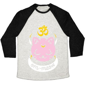 Om-Meow Unisex Tri-Blend <b>Baseball</b> <b>Tee</b> - Product Image 1