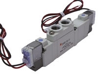 Vanne solénoïde pneumatique SY54205LZE01, 5 canaux, solénoïde, interface RC, maximum 644L/min, série SY5000 24V