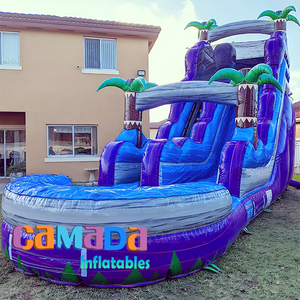 Nhà Máy bán hàng <span class=keywords><strong>Inflatable</strong></span> dài trượt với nước nhỏ hồ bơi cho trẻ em và người lớn - Product Image 3