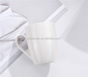 Элегантный рекламный подарок 11 унций, эко-посуда с логотипом на заказ, кофейная кружка из белого фарфора, высокая кружка из тонкого фарфора с сублимационной печатью - Product Image 4