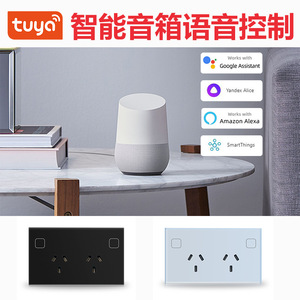 Smart Wifi Dual <b>Socket</b> Au Standard 10A With App Control Timed Power Monitoring Wall Outlet Plastic Material <b>Universal</b> Use - Product Image 4