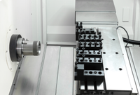 Tour CNC à banc incliné de haute précision KX-36J avec axe Y, 4 outils, 2 axes, mini tour CNC à banc incliné