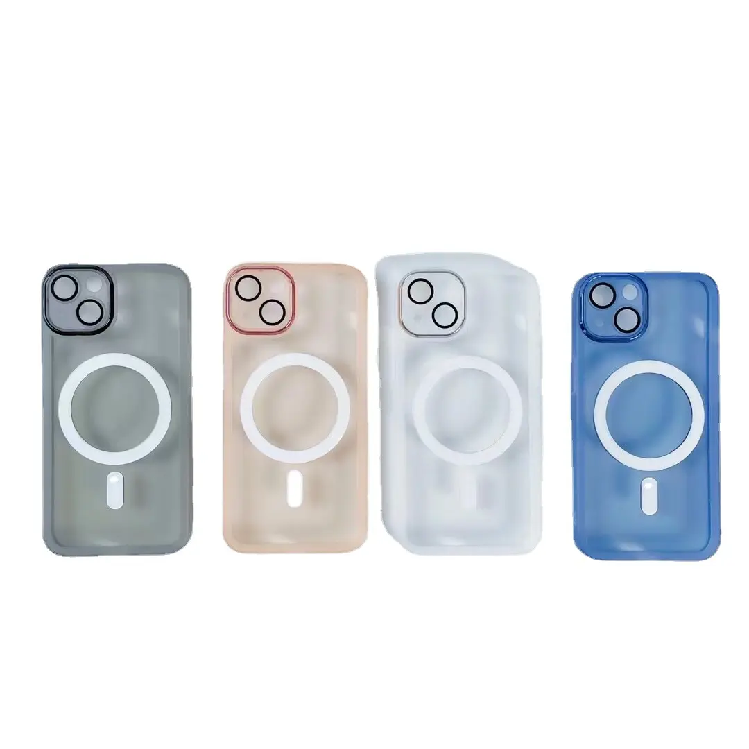 For iPhone 14 magnetic case cover shockproof wireless charging For magsafe Clear Cell Phone Case for iPhone 14 pro max case