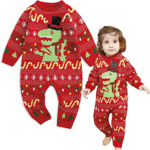 2025 nouveauté OEM noël Jacquard <span class=keywords><strong>pull</strong></span> <span class=keywords><strong>pull</strong></span> pour la famille vêtements de nuit pleine maison wapiti conception famille vêtements - Product Image 2