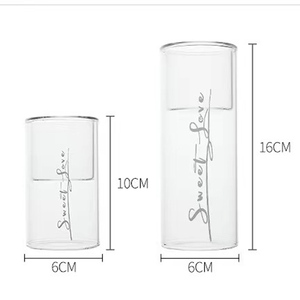 شمع البارافين المتين والأنيق مع إضاءة دافئة وامض ، مثالية لديكور الموقد ورف الكتب - Product Image 2