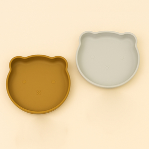 Plato de Silicona para Bebés al por Mayor, Plato de Silicona con Succión para Bebés, Juego de Platos de Silicona para Alimentación de Bebés - Product Image 3
