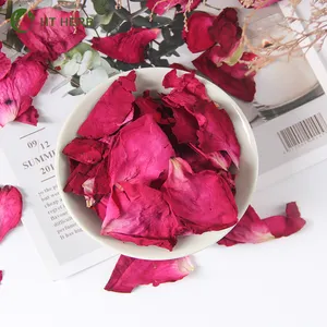 100% petali di rosa essiccati all'aria per il sapone della candela del bagno della stazione termale che fa i fiori petali di fiori di nozze puri di alta qualità sfusi rosa confezionata