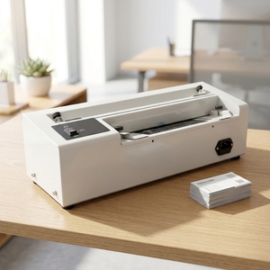 Coupe-cartes de visite électrique semi-automatique de bureau A4 sur mesure - Product Image 1