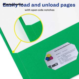 แฟ้มใส่เอกสารสองช่อง ยี่ห้อ Skywingproduct เป็นมิตรกับสิ่งแวดล้อม ได้รับการรับรองมาตรฐาน FSC ขนาด Letter พร้อมช่องใส่เอกสารแบบแบน - Product Image 2