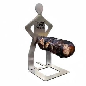 Support de barbecue en acier inoxydable personnalisé avec logo, résistant à la chaleur et antiadhésif, pour l'extérieur, en forme humaine amusante et originale, vente en gros - Product Image 1