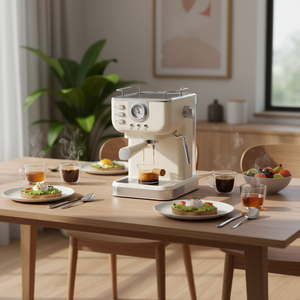 Cafetera Semiautomática Italiana, Cafetera Espresso de Alta Presión para Hogar/Oficina, Espumador de Leche de Alta Presión - Product Image 4