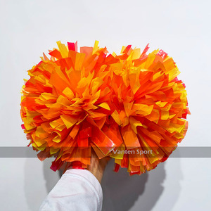 スカイブルー6インチバトンハンドルプラスチックチアリーダーポンポンチアリーディング - Product Image 3