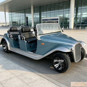 Vehículo Turístico Eléctrico Retro Personalizado de 4 a 6 Pasajeros para Servicio de Recorridos en Parques de Atracciones - Product Image 1
