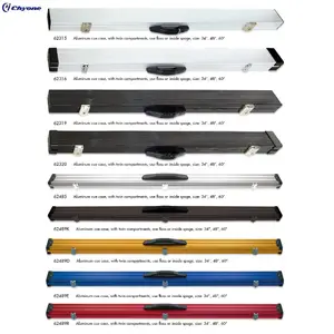 1pc aluminium snooker cue case biljart pool cue case met binnenkant spons