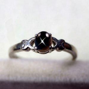 <b>Black</b> Lindy Star <b>Ring</b>, 925 Solid Silver <b>Ring</b>, <b>Black</b> Lindy Star, Lindy Star Jewelry, Women <b>Ring</b>, Lindy Star Silver <b>Ring</b> for Her - Product Image 1