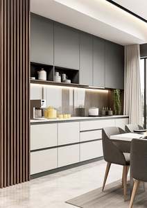 Armoires de cuisine modernes de luxe en bois massif acajou écologiques pour le rangement de la cuisine et la rénovation complète - Product Image 6