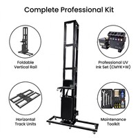 Imprimante jet d'encre JP pour sols, tête d'impression DX7, matériau flexible automatique, encre UV intégrée, 9600 dpi, garantie 1 an, pour papier peint, étiquettes, plastique