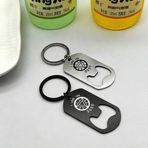 Porte-clés Anime en gros, décapsuleur en acier inoxydable, porte-clés personnalisé avec logo - Product Image 5