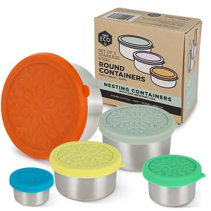 Kotak Makan Susun Baja Tahan Karat 50Ml, Kotak Makan Siang Aman untuk Makanan Bayi - Product Image 4