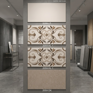 Prix Offre Spéciale bon marché gris clair brillant carreaux de mur en céramique 12x24 30x60cm 300x600mm idéal pour salle de bain de Chine - Product Image 4