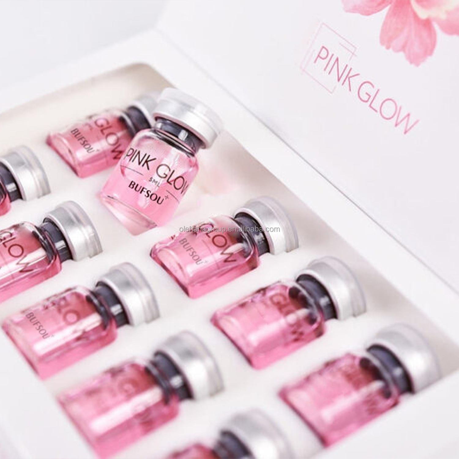 Premium Supplier Skin Booster Pure PDRN Pink Glow Vials Set 5ml Anti-aging Skin Repair Care Ampoule Serum