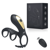 Großhandel Silikon Penisring & Analplug Kabellose Fernbedienung Vibrationsstimulator für Männer Erwachsenenprodukte