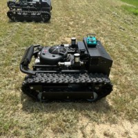Pengiriman Gratis DIY Robot Pemotong Rumput Mini RC Industri dengan Starter Elektrik dan Remote Control, Dilengkapi Aksesoris Bajak Salju