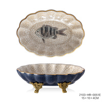 Plaque en céramique et laiton de luxe avec motif papillon pour la décoration de la maison, du bureau et des hôtels