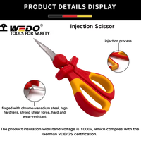 Tijeras de inyección industrial aisladas WEDO VDE AC 1000V