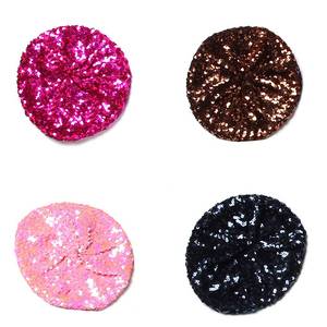 Sombrero de Lentejuelas para Mujer, Metálico Brillante, Disfraz de Jazz, Gorra Redonda de Estilo Francés, Accesorios de Moda para Mujer, Gorro - Product Image 4