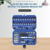 Ensemble d'outils de réparation automobile de 216 pièces, ensemble de clés à cliquet et de douilles professionnelles pour la réparation automobile