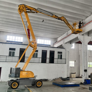 22m tự hành Cherry picker Lift <span class=keywords><strong>Telescopic</strong></span> trên không làm việc nền tảng khớp nối towable điện Crawler Spider Lift Boom Lift - Product Image 5