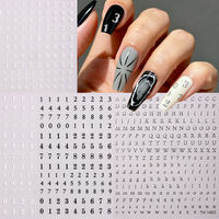 Autocollant autocollant de décoration d'ongles en feuille d'argent 3D pour salon de manucure, autocollant acrylique en gel auto-adhésif de style quotidien en plastique