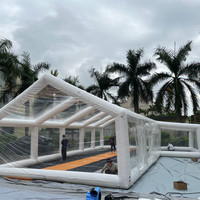 Tente gonflable géante transparente imperméable de couverture de piscine de dôme de piscine extérieure