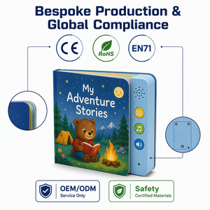 <span class=keywords><strong>Libro</strong></span> de Sonidos Personalizado para Niños, <span class=keywords><strong>Libro</strong></span> Educativo Interactivo de Papel, Manualidades para Niños, <span class=keywords><strong>Libro</strong></span> de Audio Multisonido, Solución de Marca, Accesorio - Product Image 2