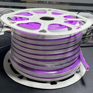 Mini cabo cortado de silicone puro 14 cores, 50m e 2.5cm, 8x16mm dc12v, tiras flexíveis de neon para sinal néon