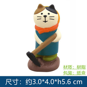 Adorno Pequeño de Resina con Diseño de Gato y Rana, Estilo Japonés ZAKKA, para Jardín o Granja, Artesanía en Miniatura - Product Image 6
