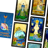 Vente en gros de cartes de tarot personnalisées pour débutants, avec des designs populaires et imprimées par un imprimeur professionnel