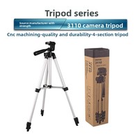 Trépied pour appareil photo, support multifonctionnel pour téléphone portable, support de photographie 3110, support d'éclairage portable pour diffusion en direct, trépied pour diffusion en direct