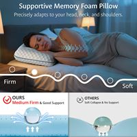 Oreiller froid en gel ultra cool pour le soulagement de la douleur Pcm avec étui en bambou pour le soutien du cou trous d'air Ventilation oreillers en mousse à mémoire de forme
