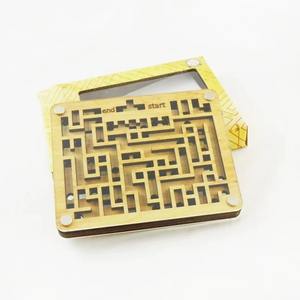 Labyrinthe <span class=keywords><strong>en</strong></span> <span class=keywords><strong>bois</strong></span> à deux couches IQ Challenge Games Maze Puzzle Casse-tête Jouets éducatifs Juegos De Inteligencia Para - Product Image 4