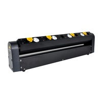 Projecteur laser à 5 têtes mobiles avec 4 LED 3W blanc chaud, faisceau 2-en-1, effet de scène pour bar, DJ, boîte de nuit, discothèque