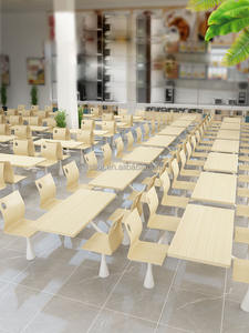 Muebles de restaurante baratos, cafetería escolar, comida rápida, juego de mesa y silla de catering, <span class=keywords><strong>mesas</strong></span> y sillas de comedor del campus - Product Image 2