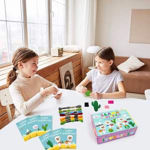 Kit de costura de Llama para principiantes, regalo educativo para adultos, proyectos creativos, para niños, crea tu propia Llama, Cactus, divertido, Kit artesanal de fieltro - Product Image 5