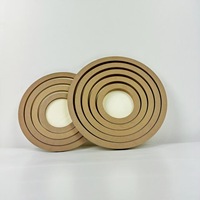 Cadre photo rond en bois et argile pour enfants, création artisanale DIY, cadre photo 3D à assembler