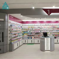 Conception et construction professionnelles de pharmacies, service de rénovation de pharmacies tout-en-un, solution de décoration complète du magasin