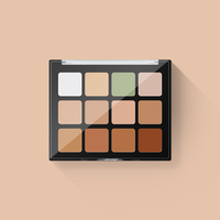 Palette de Correcteurs Imperméables 16 Couleurs Marque Privée – Maquillage Crème Fond de Teint pour Homme