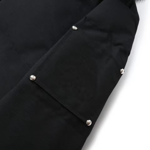 <span class=keywords><strong>Veste</strong></span> d'hiver luxueuse sur mesure <span class=keywords><strong>Moose</strong></span> Parker, <span class=keywords><strong>veste</strong></span> en duvet pour homme, capuche en fourrure signature - Product Image 5